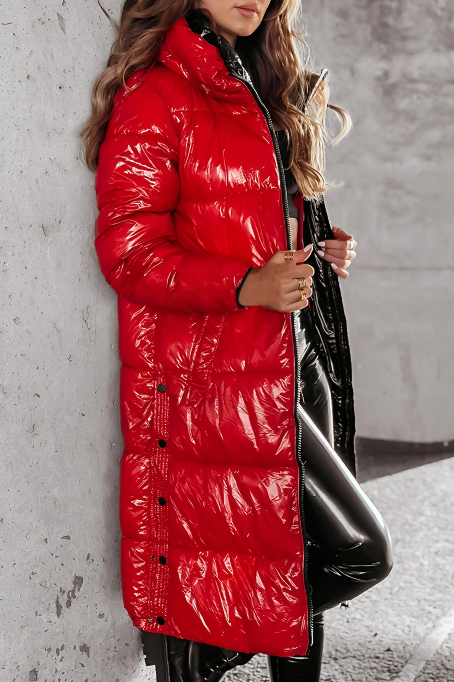 Women's Hooded Long Sleeve Casual Long Fashionable Cotton Coat